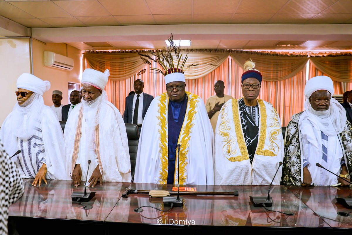 GovernorAUF's tweet photo. Today I met with our revered traditional rulers across Adamawa State. https://t.co/wWGBgmuniV