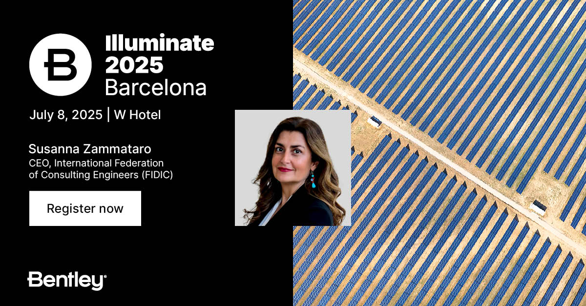 FIDIC's tweet image. 🏗️ FIDIC is joining #Illuminate2025 in Barcelona on 8 July!
Our CEO Susanna Zammataro will speak on navigating infrastructure challenges in EMEA - bankability, regulation, resilience & sustainability - and the power of digital innovation.
📍 W Hotel
🔗 events.bentley.com/illuminateemea…