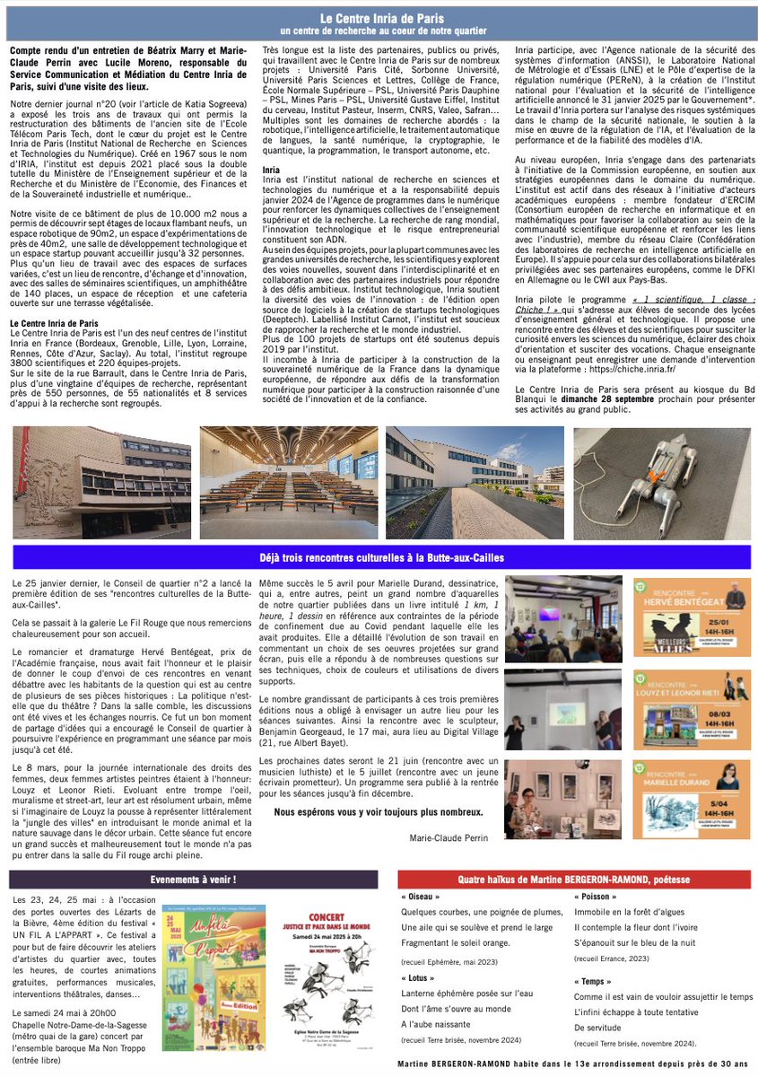 Le Conseil de quartier part en congés estivaux et vous souhaite un très bel été ! ☀️En attendant la rentrée, nous vous invitons à découvrir notre dernier numéro du journal, disponible ci-dessous 🔽 #Paris13