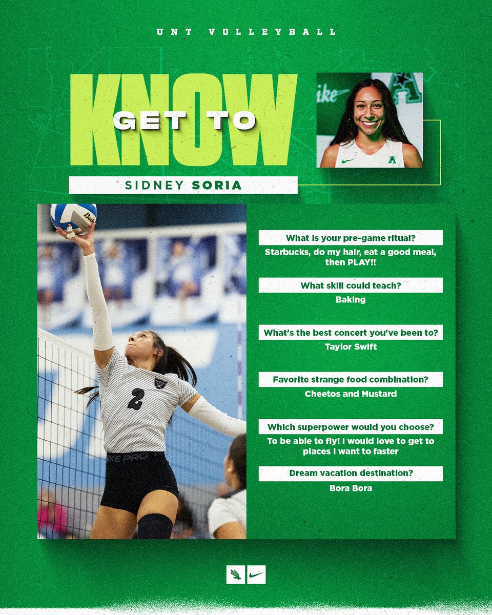 MeanGreenVB's tweet image. Get to know our newcomers! First up is @sidneygsoria from Amarillo!!
#GMG ๐ข๐ฆ