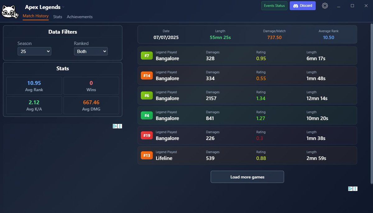 Luffygg_'s tweet photo. just launched my overwolf app 🎉
tracks your stats in apex, fortnite, and pubg — real-time insights + clean visuals
been cooking this for a while, would love if you gave it a shot 🙌
#Overwolf #ApexLegends #Fortnite #PUBG https://t.co/AXEXwvyYBl