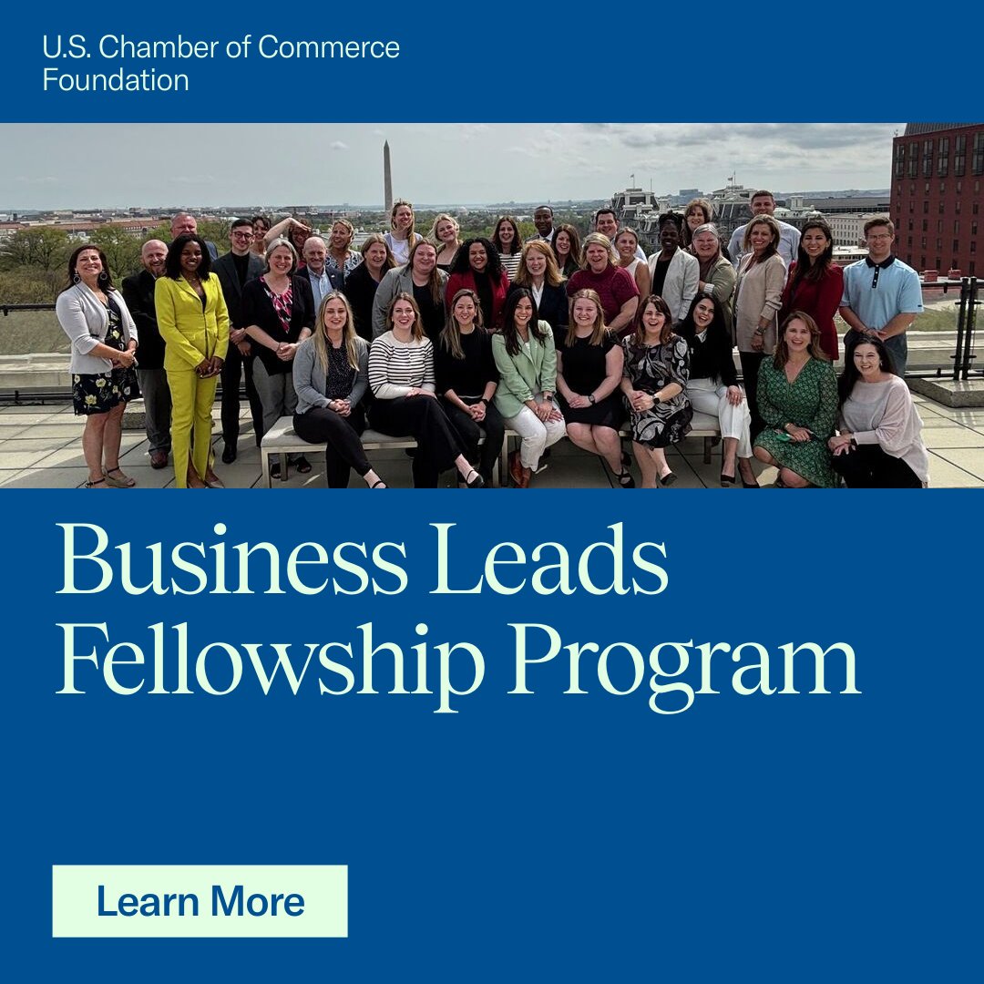 USCCFoundation's tweet image. If you work for a chamber of commerce, economic development agency, or statewide trade association, consider applying for Cohort 12 of the Business Leads Fellowship Program by Monday, July 14. Learn more: uscc.foundation/3WyQvem