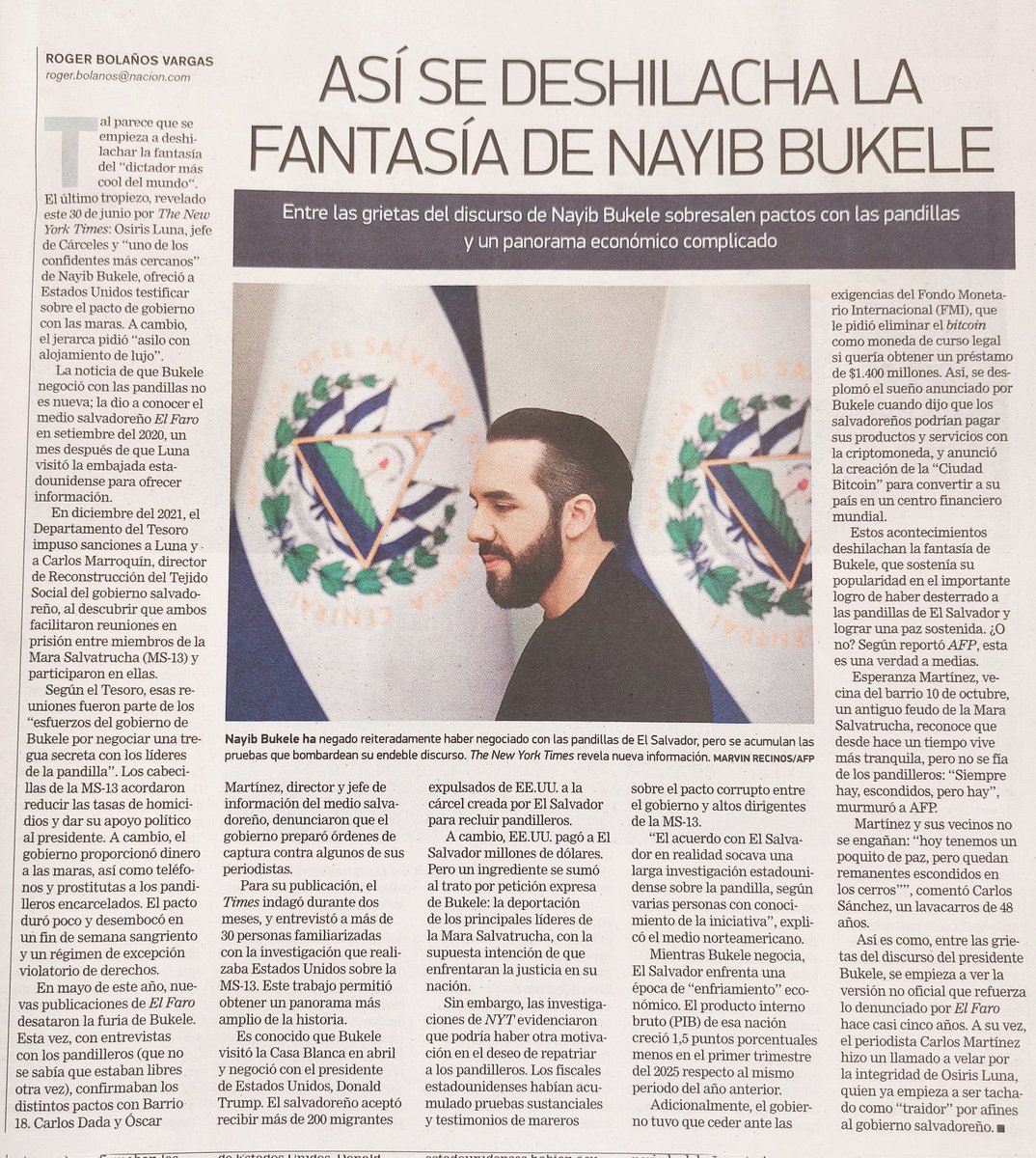 BotCheckerCL's tweet image. La caída de Bukele.
Osiris Luna, Jefe de cárceles de El Salvador y mano derecha de Nayib, confirma lo que era un secreto a voces:  Bukele es un corrupto que negoció con los líderes de las pandillas para reducir el número de homicidios y apoyarlo electoralmente a cambio de dinero,…