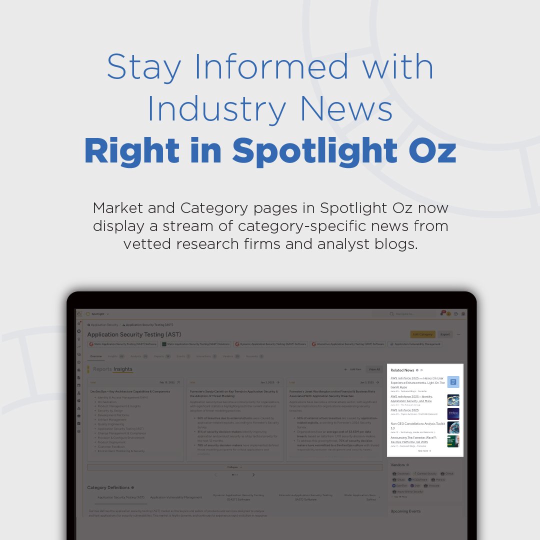 SpotlightAR's tweet photo. New in Spotlight Oz: Personalized Homepages, Strategic Prompts, &amp; Industry News! 🌟

📚Get a sneak peek at what we’re working on next in our blog: https://t.co/zWmYBUYXgf

#ARchat #AnalystRelations #SpotlightOz #ARTech #ARPlatform #ARsoftware https://t.co/ju6Xnjpiwc