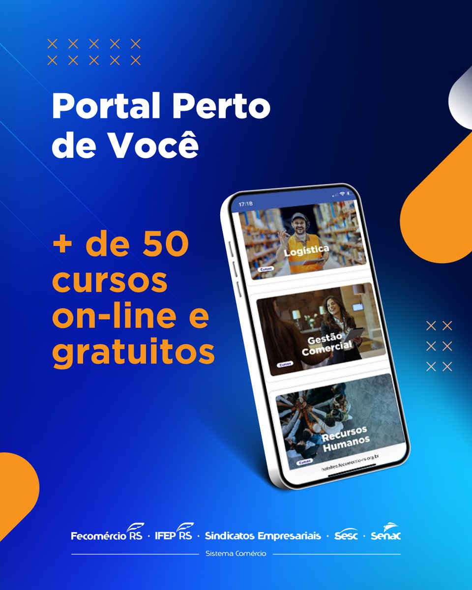 Já conhece o Portal Perto de Você? 👨‍💻

Uma plataforma do Sistema Fecomércio-RS/Sesc/Senac onde você encontra mais de 50 opções de cursos online com certificado, além de oficinas, ebooks e muito mais! 🤩

Acesse pertodevc.com.br e confira. 🚀

#SescRS #SenacRS #FecomércioRS