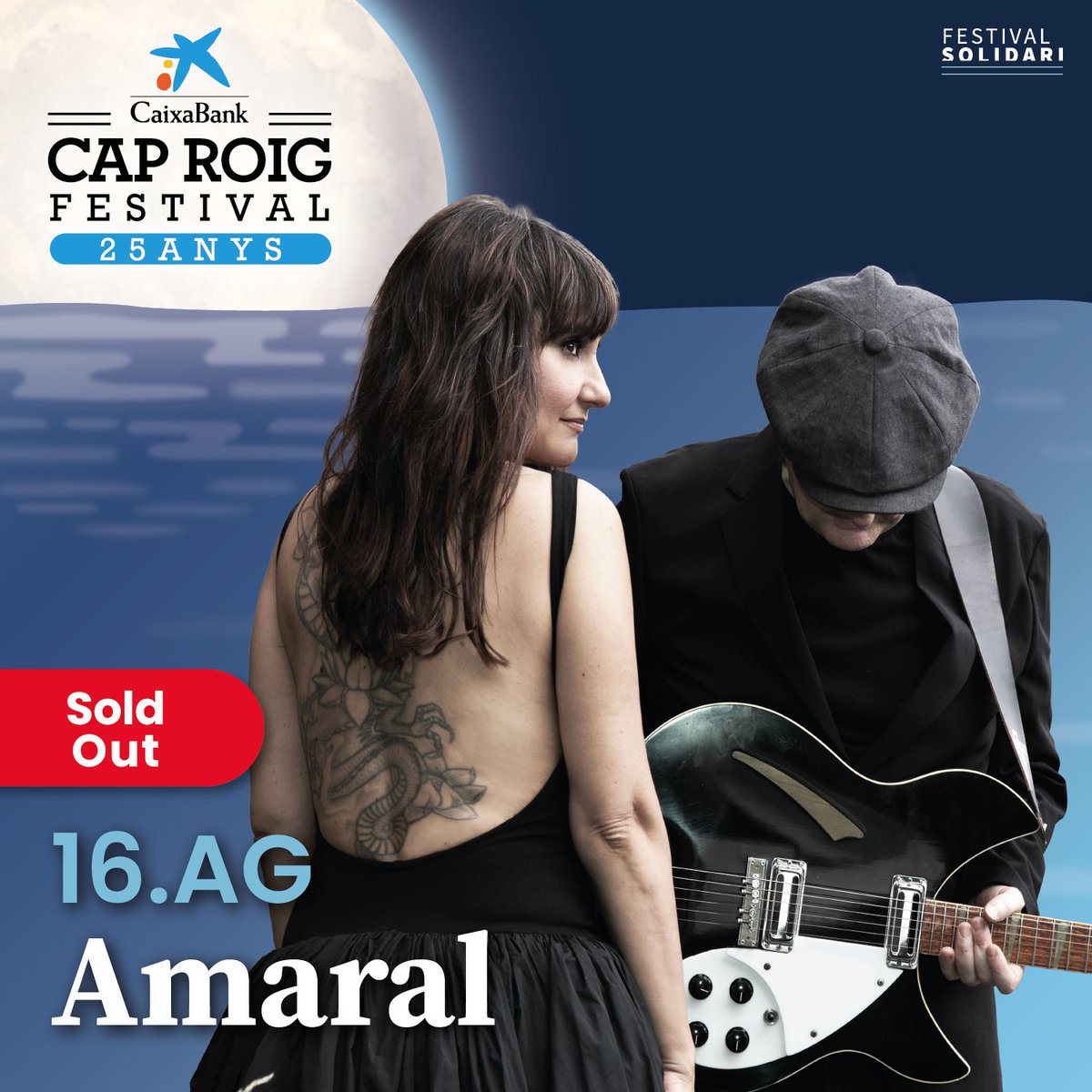 SOLD OUT D’AMARAL! 💥

El 16 d’agost gaudirem de "Dolce Vita", el nou disc d’<a href="/amaraloficial/">Amaral</a> , en un concert únic que també repassarà els grans èxits de la seva carrera.

Ens veiem al Cap Roig Festival per viure-ho junts! 🤩