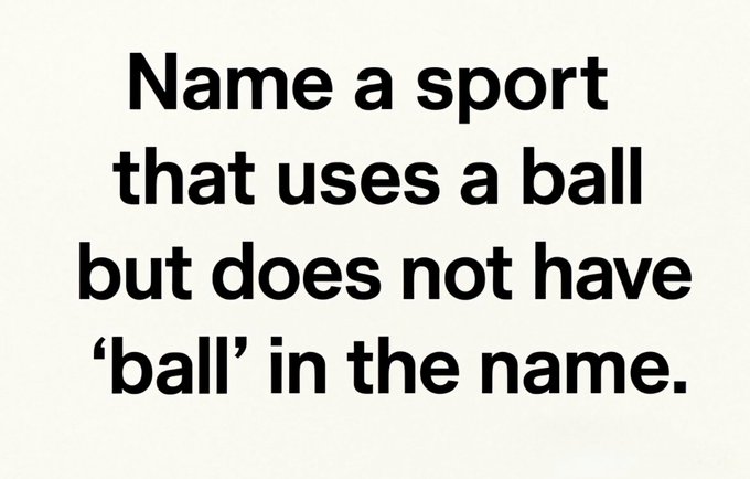Can you name one?