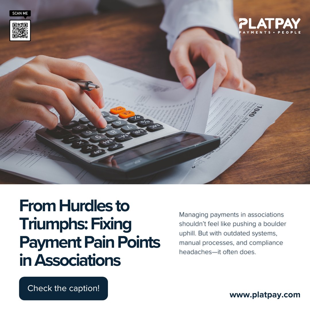 📊 From Hurdles to Triumphs: Fixing Payment Pain Points in Associations

Managing payments in associations shouldn’t feel like pushing a boulder uphill. But with outdated systems, manual processes, and compliance headaches—it often does.

✅ Dues &amp; Donations Delayed – Clunky
