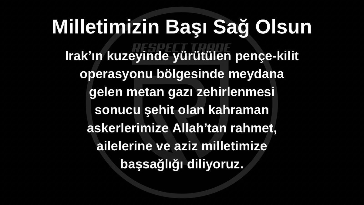 Başımız sağolsun