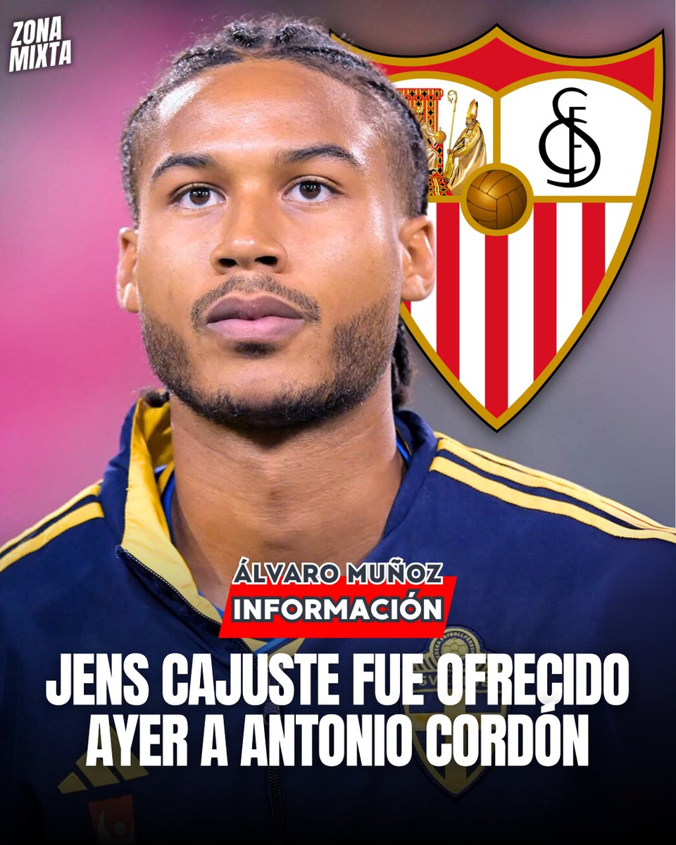 Zona Mixta (@zonamixta__) on Twitter photo 🚨⚪️🔴 Jens Cajuste fue ofrecido ayer a Antonio Cordón.
📌 Pese al acuerdo entre Nápoles y Besiktas, aún no hay acuerdo económico con el jugador.
📌 El <a href="/SevillaFC/">Sevilla Fútbol Club</a> aún no ha respondido al ofrecimiento y se centra en la venta de Juanlu.
ℹ️ Información de <a href="/AlvarooSVQ/">Álvaro Muñoz Gómez</a> 🚨⚪️🔴 Jens Cajuste fue ofrecido ayer a Antonio Cordón.
📌 Pese al acuerdo entre Nápoles y Besiktas, aún no hay acuerdo económico con el jugador.
📌 El <a href="/SevillaFC/">Sevilla Fútbol Club</a> aún no ha respondido al ofrecimiento y se centra en la venta de Juanlu.
ℹ️ Información de <a href="/AlvarooSVQ/">Álvaro Muñoz Gómez</a>