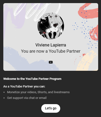 VivieneLapierra's tweet image. WE HIT YOUTUBE PARTNER?! 

#YoutubePartnerProgram