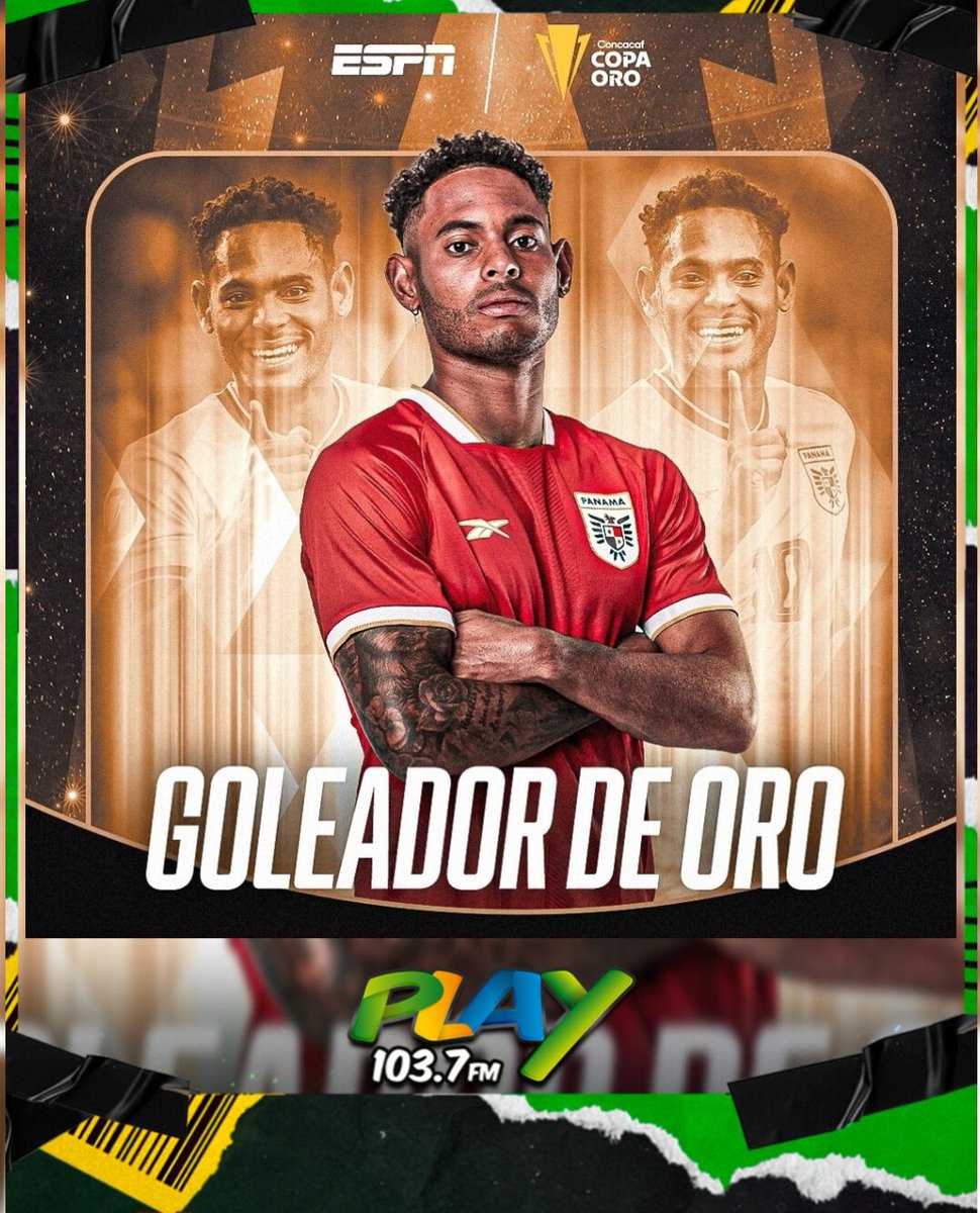 #InfoPlay Copa Oro 2025 | Ismael Díaz de la selección de Panamá se coronó como el máximo anotador del torneo. Fueron 6 ⚽️⚽️⚽️⚽️⚽️⚽️
