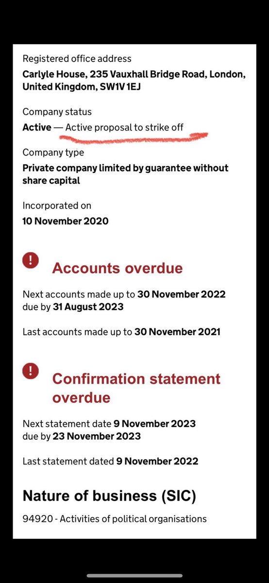 <a href="/LozzaFox/">Laurence Fox</a> <a href="/Basil_TGMD/">Basil the Great</a> <a href="/benhabib6/">Ben Habib</a> <a href="/_AdvanceUK/">Advance UK</a> <a href="/thereclaimparty/">The Reclaim Party</a> The <a href="/thereclaimparty/">The Reclaim Party</a> is getting struck off in 13 days 🤷‍♀️