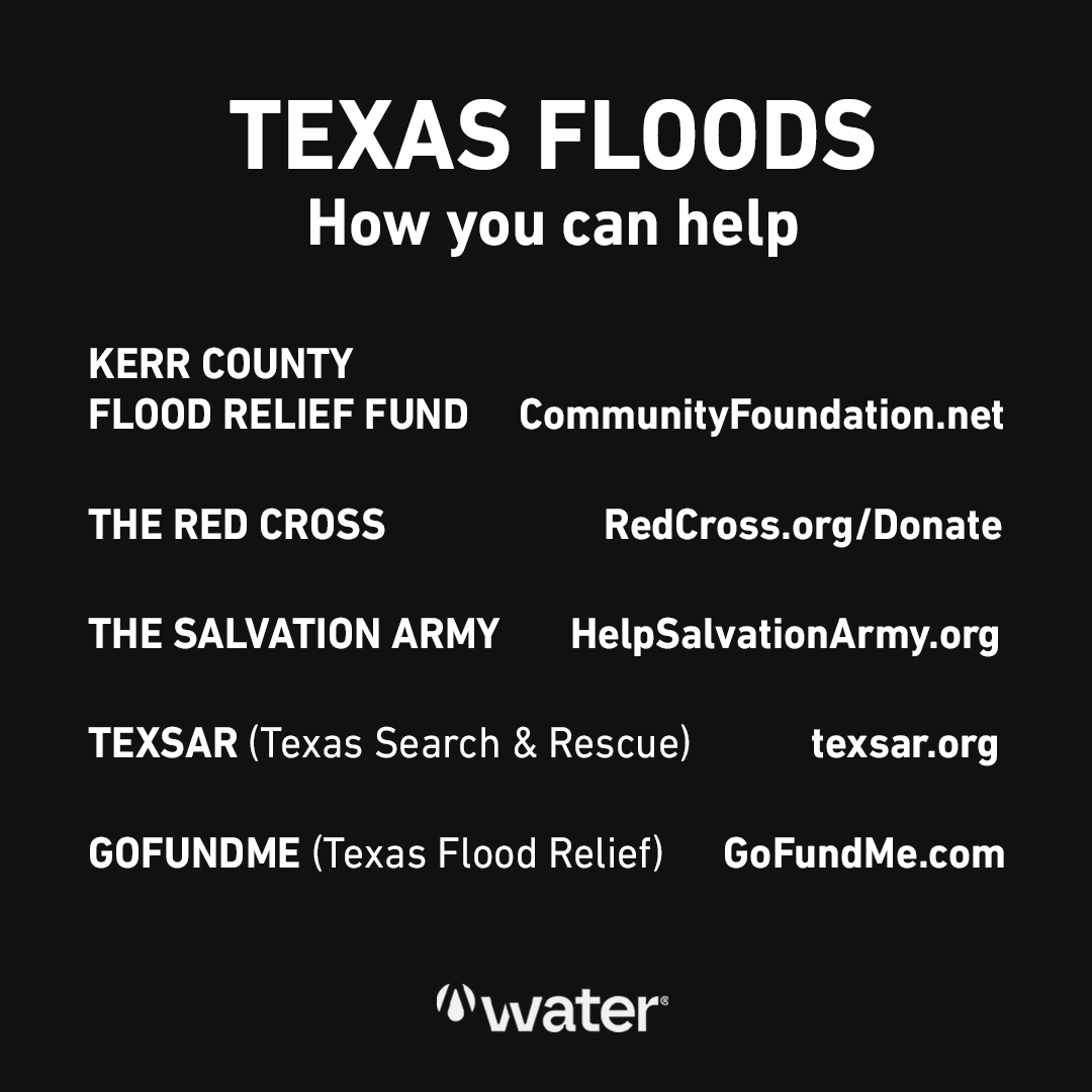 vvaterglobal's tweet image. Texans are strong, but together we’re stronger. Here’s how you can help.
- Kerr County Flood Relief Fund: CommunityFoundation.net
- Red Cross: RedCross.org/Donate
- Salvation Army: HelpSalvationArmy.org
- Texas Search & Rescue: texsar.org
- GoFundMe…