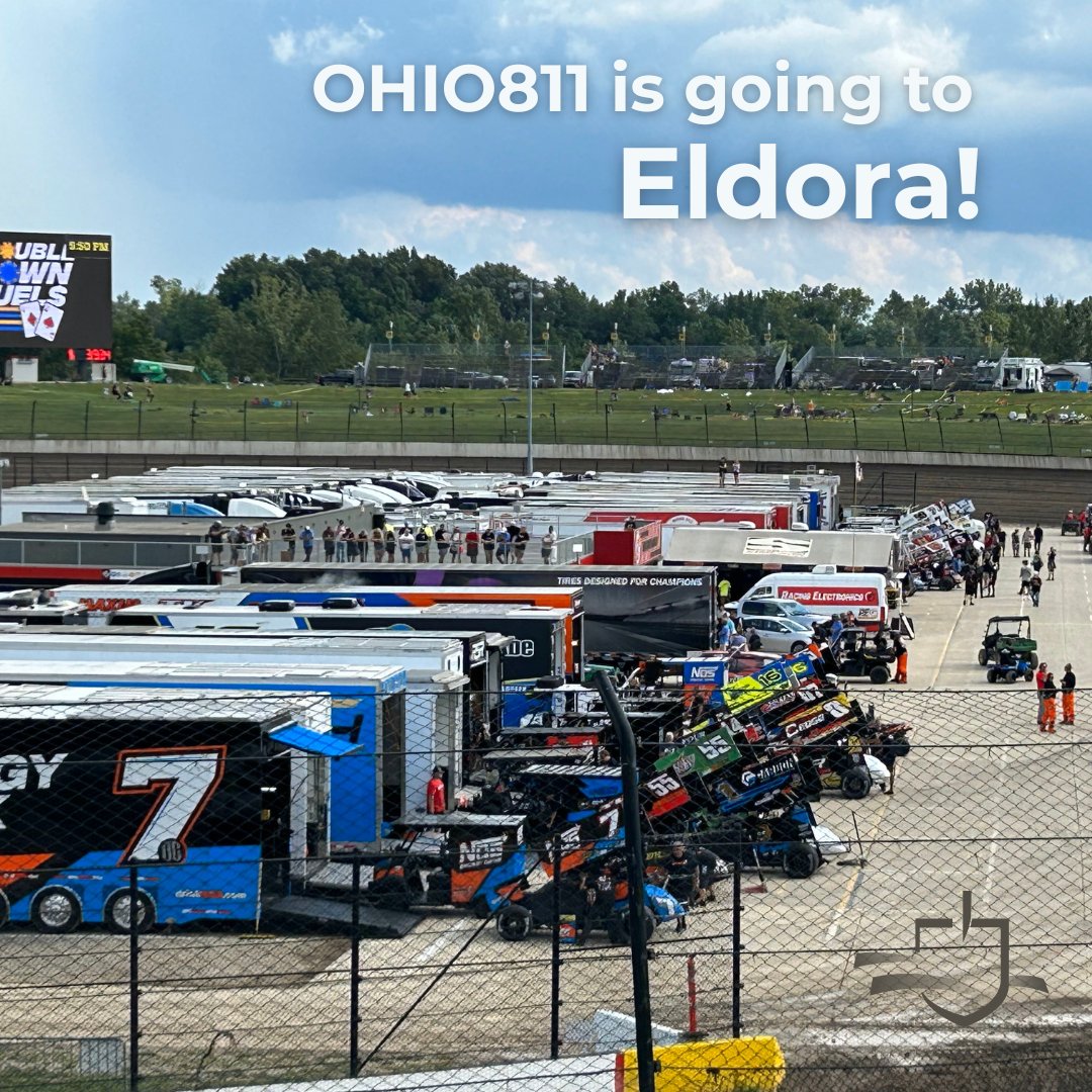 OHIO811's tweet image. We’re just one week away from Eldora! Mark your calendars and swing by our booth to learn about safe digging practices and grab some fun goodies!