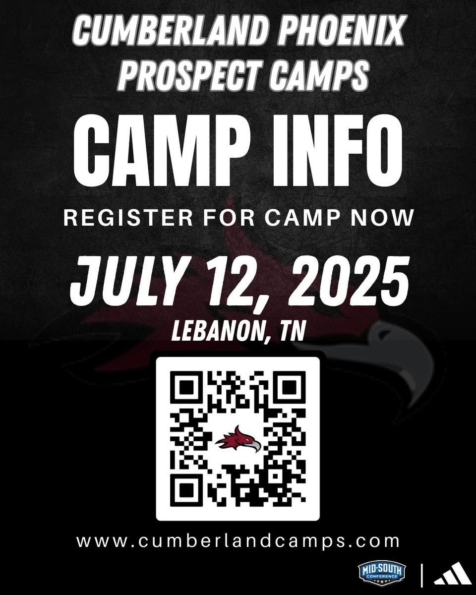 This Saturday is our last prospect camp.  Come out to Cumberland University this weekend to be evaluated!!