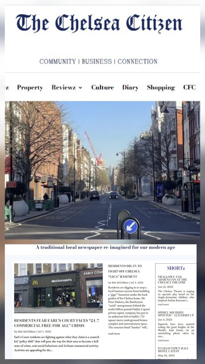 The Earl's Court Society (@earlscourtsocty) on Twitter photo Thanks <a href="/robmcgibbon/">Rob McGibbon ⌨️</a> for highlighting: thechelseacitizen.com
our concerns about the 24/7 openings and the potential damage to our area. Local journalism like yours is so important for keeping our community informed and engaged
#saynotolatelicences #savehighstree Thanks <a href="/robmcgibbon/">Rob McGibbon ⌨️</a> for highlighting: thechelseacitizen.com
our concerns about the 24/7 openings and the potential damage to our area. Local journalism like yours is so important for keeping our community informed and engaged
#saynotolatelicences #savehighstree