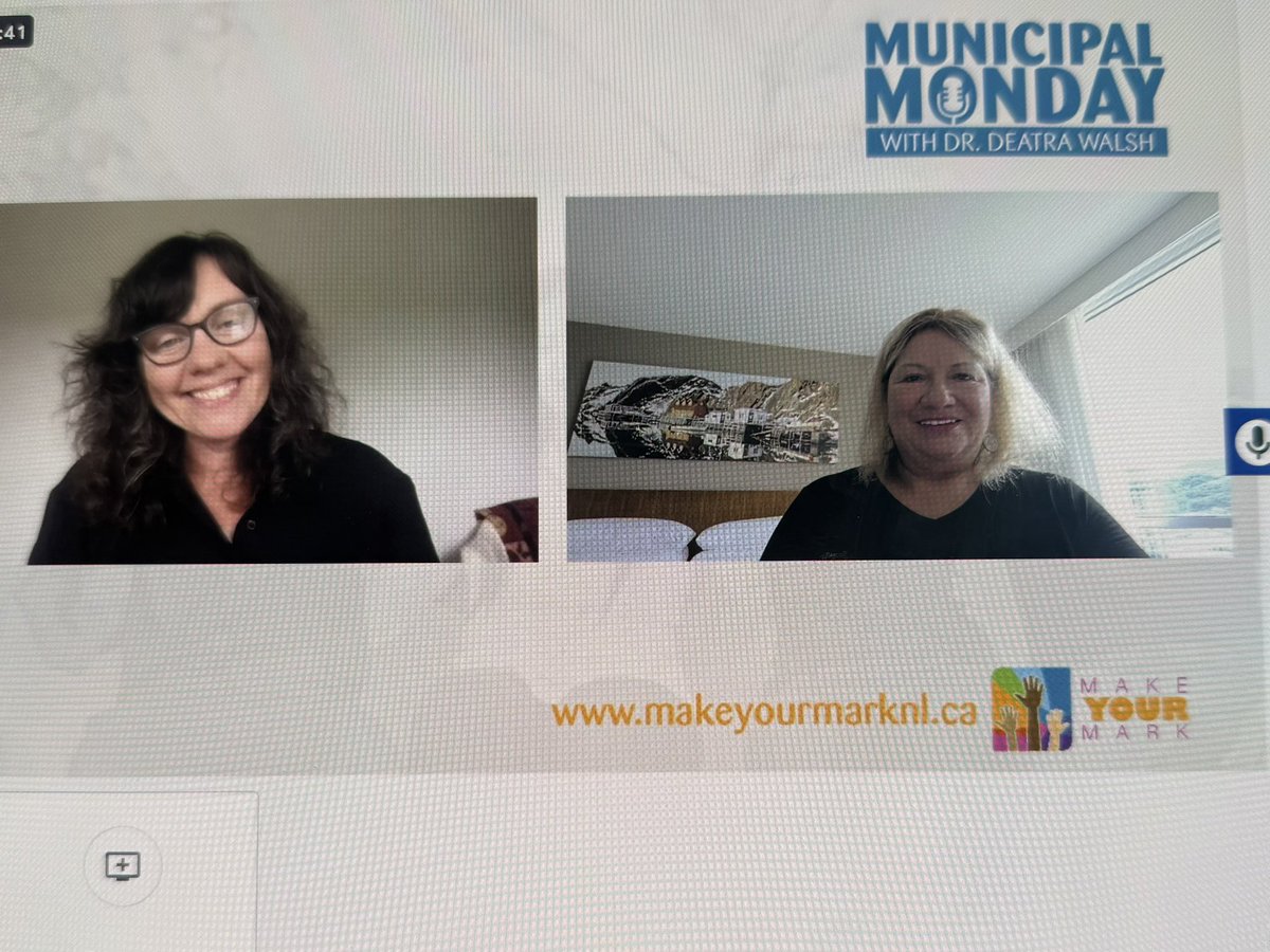 Yvonne Jones (@yvonnejjones) on Twitter photo Pleased to join the host of Municipality Mondays <a href="/DeatraWalsh/">Dr. Deatra Walsh (She/Her)</a> to talk about the importance of running in Municipal Politics and how you influence change for strong communities. See the full interview on makeyourmarknl.ca or Municipalities NL on Facebook Pleased to join the host of Municipality Mondays <a href="/DeatraWalsh/">Dr. Deatra Walsh (She/Her)</a> to talk about the importance of running in Municipal Politics and how you influence change for strong communities. See the full interview on makeyourmarknl.ca or Municipalities NL on Facebook