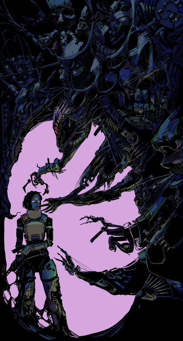 EyesFluorescent's tweet image. Kolibri's personal and mental space being invaded by things greater than her. #SIGNALIS #SIGNALISgame #SignalisFanArt #fanart