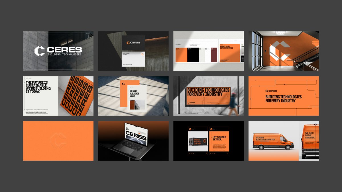 Some of the screens from the Ceres brand identity we built this year. 🟧