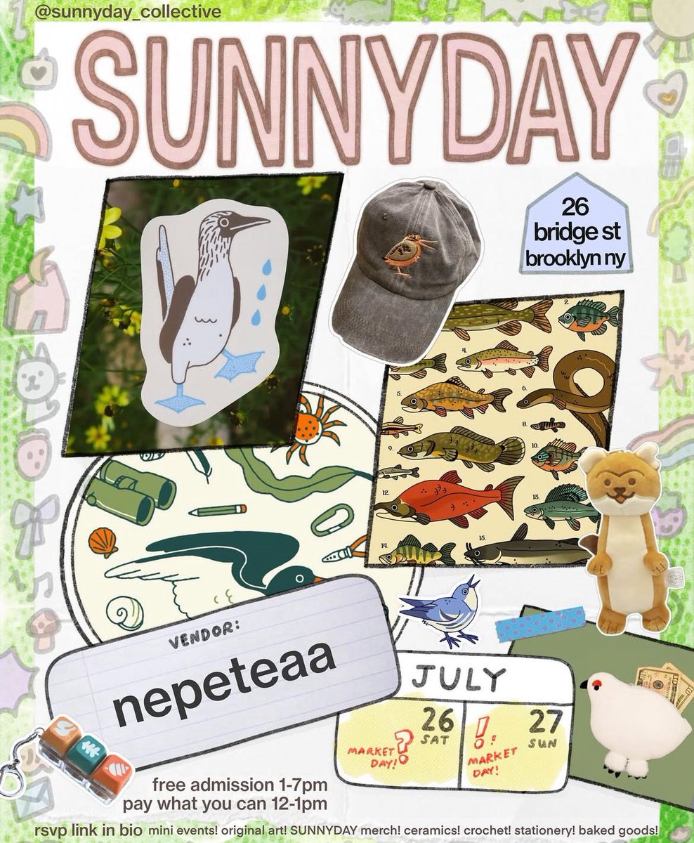 Our next event will be Sunnyday Market in Brooklyn! See you then!!!