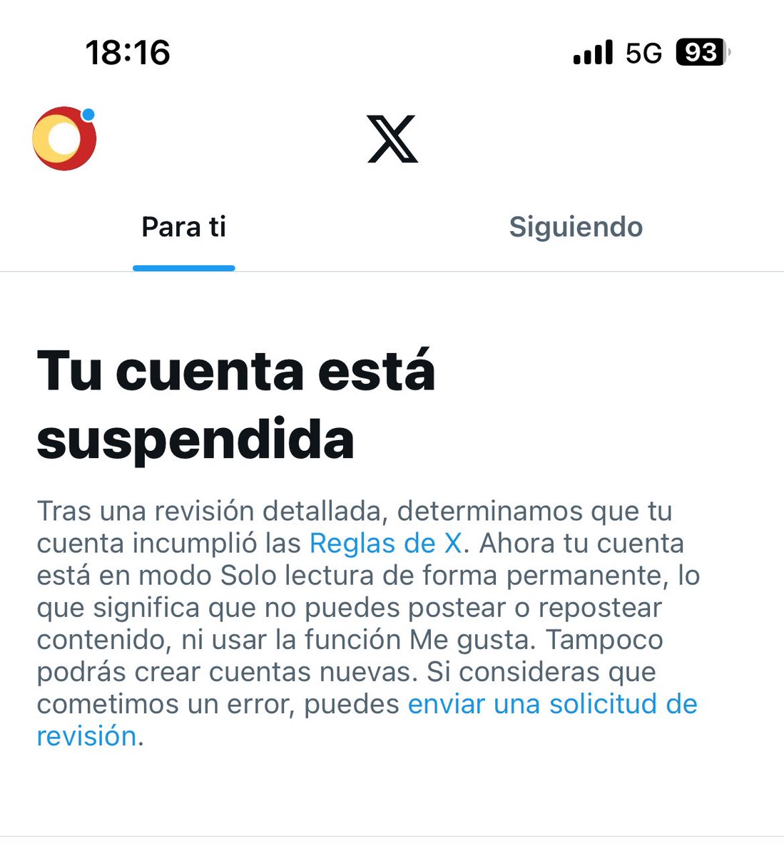 Tras intentarnos hackear la semana pasada ahora intentan tirarnos la cuenta de twitter supuestamente por "spam, estafa y/o suplantación de la identidad" según <a href="/XEspana/">X España</a> .
Ignoro esa inquina, pero esto solo nos hace seguir trabajando por el camino correcto.
¡Fuerza equipo!💪