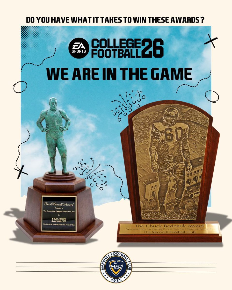 MaxwellFootball's tweet image. We&apos;re in the game! #CFB26