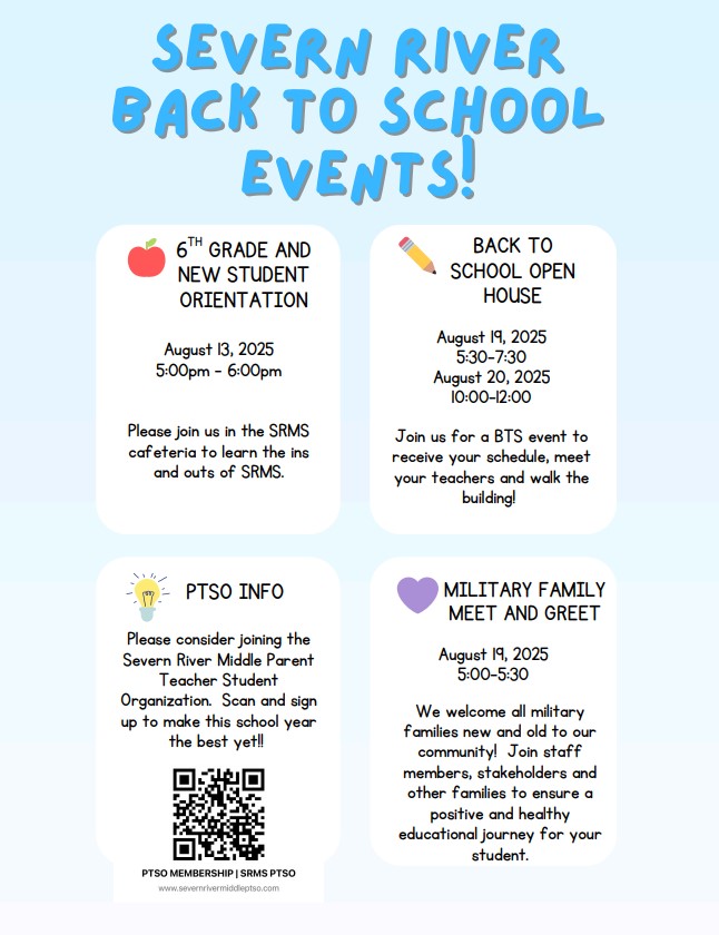 Check out our upcoming Back to School Events for the 2025-26 School Year! <a href="/AACountySchools/">AACPS</a> #BelongGrowSucceed 🦈We can't wait to see our Sharks real soon.