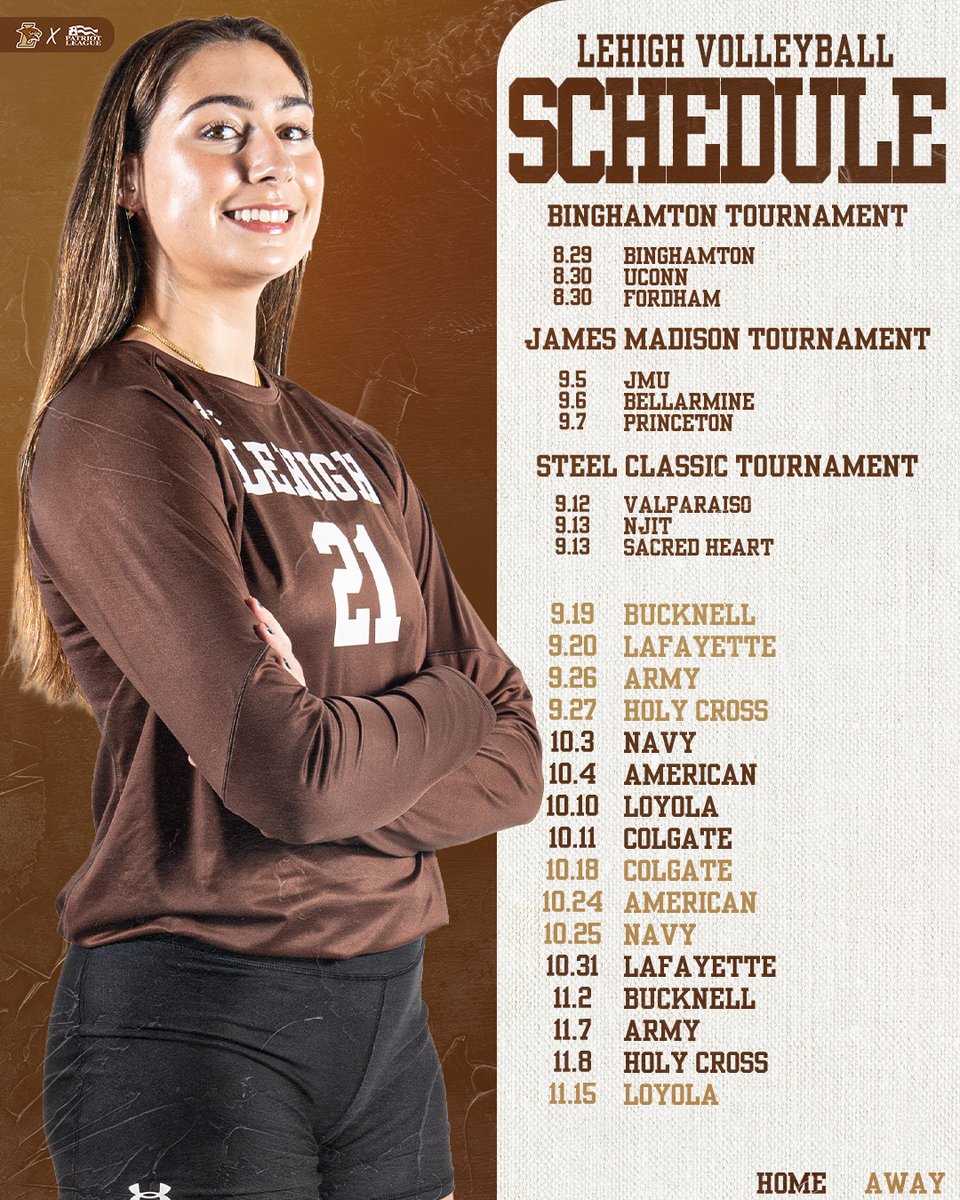 𝐌𝐚𝐫𝐤 𝐲𝐨𝐮𝐫 𝐜𝐚𝐥𝐞𝐧𝐝𝐚𝐫𝐬... 📅

The 2025 Lehigh Volleyball schedule is here!

#GoLehigh