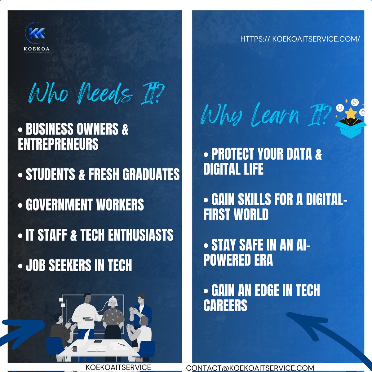 KoekoaITService's tweet photo. 👩🏾‍💻 Join our Cybersecurity Training today.
✔ Beginner-friendly
✔ Job-ready skills
✔ Certificate included

🎯 Start now. Stay protected. Get paid.
🔗 Click the link in bio to register!

#CybersecurityTraining #TechSkills #DigitalSecurity #EarnWithTech #Koekoaitservice https://t.co/Scl8ncSbsk