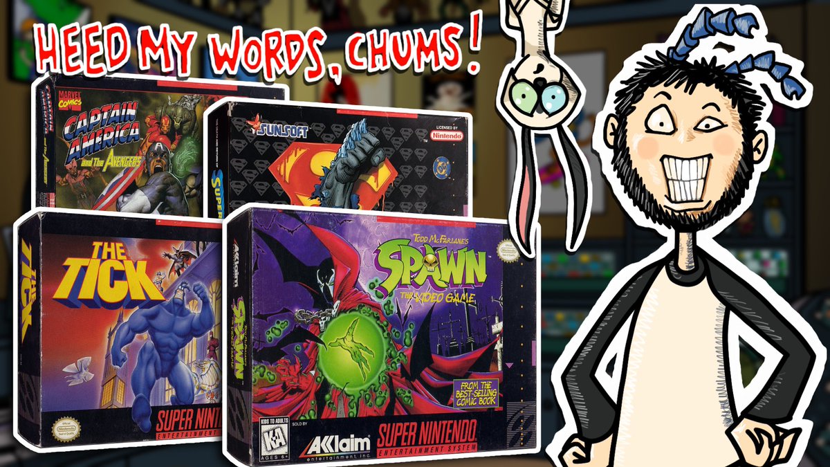 New video out today, more SNES comic based games, some of these are less than super!

Find it at the tube that you post videos on, or find all things Retrovania at Retrovania Dot Net!