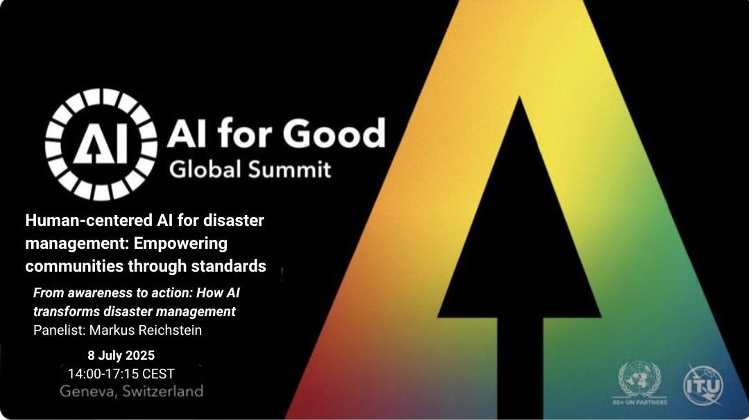 Ellis_Unit_Jena's tweet image. 🌍 @AIforGood Global Summit
Workshop: "Human-centered AI for disaster management: Empowering communities through standards"
Panelist:@Reichstein_BGC
“From awareness to action: How AI transforms disaster management”
📆8 July
14:00–17:15
tinyurl.com/3ajwywrb
@ELLISforEurope