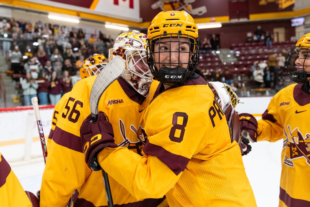 GopherWHockey's tweet image. 𝙋𝙧𝙞𝙢𝙚𝙩𝙞𝙢𝙚 𝙀𝙣𝙘𝙤𝙧𝙚 🎬🤩
Chloe Primerano tallied the most points by a freshman defender in the nation last year.
What does sophomore year have in store?