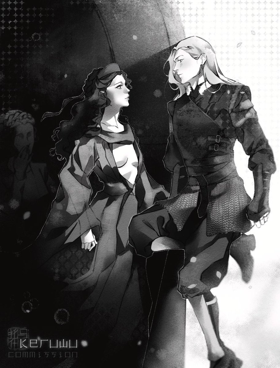 ayo_mur8059's tweet image. Manga ASOIAF commission for @vvave3005 🦭🩷
PART I
Princess Lucerys and Dalton Greyjoy
#hotd #got #manga #art