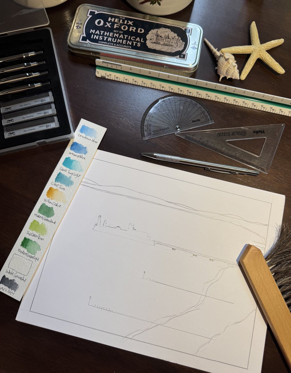 DrBrucePereira's tweet photo. Planning “Monday’s”, a new watercolour painting. Blocking out shapes, composition & ideas. Bournemouth Pier as seen from Russell Cotes. It will be a bright summer day with the pier in silhouetted relief
#artist #watercolor #watercolour #Bournemouth #bournemouthpier #russellcotes https://t.co/zf85YIukzM