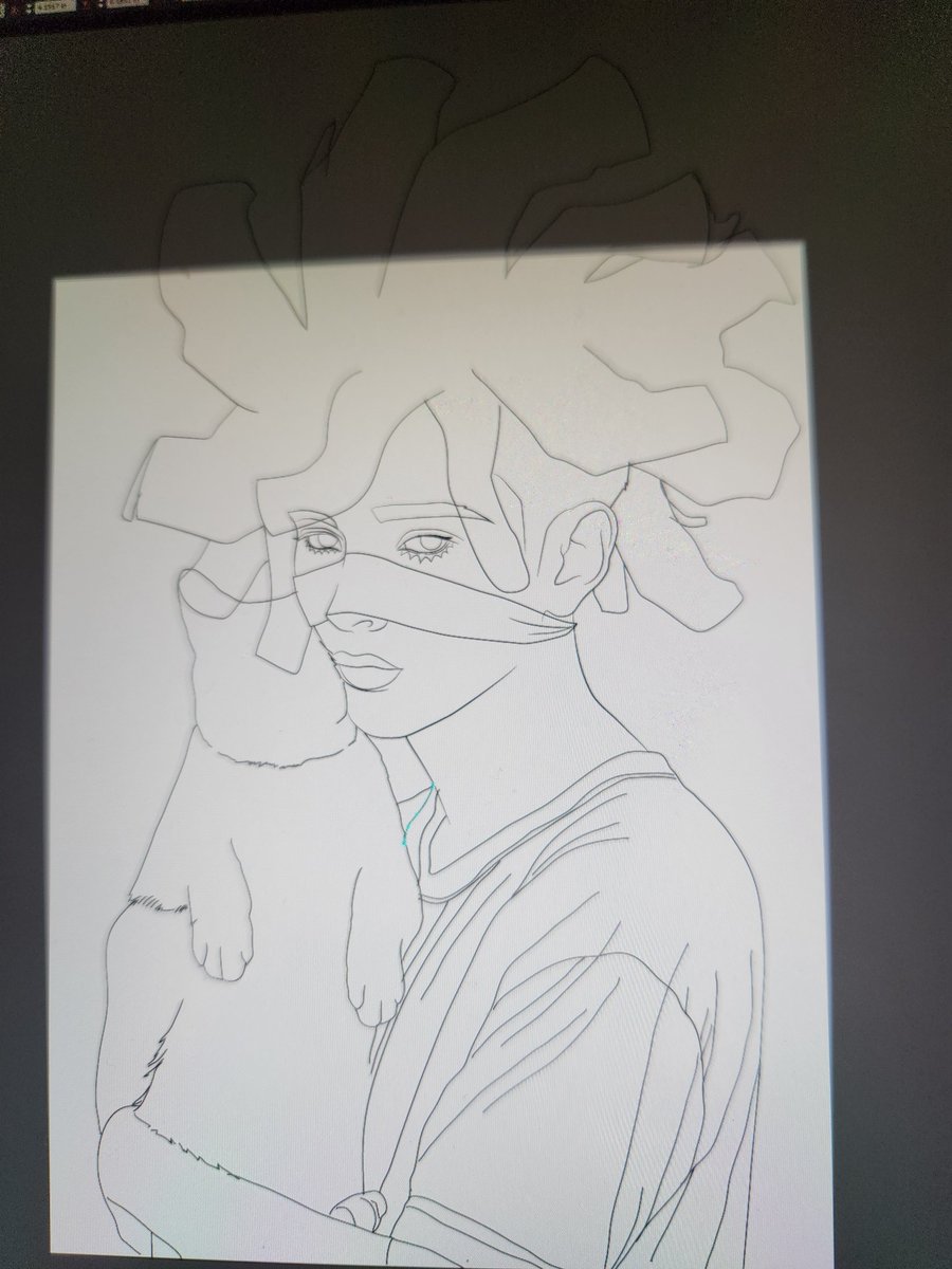 MelanatedArt's tweet image. I&apos;m starting the linework for a new nature themed piece 🍃 #artmoots #ArtistOnX #MondayMorning