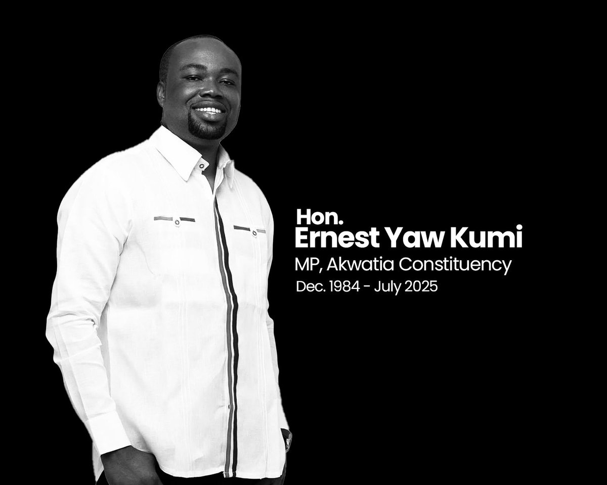 #VoteKen2028 🇫🇷🇬🇭 (@voteken2028) on Twitter photo On behalf of <a href="/realKenAgyapong/">Ken O. Agyapong</a> and the entire campaign team, we extend our deepest and most heartfelt condolences to the family, loved ones, and constituents of the late Hon. Ernest Yaw Kumi of the Akwatia Constituency.
His passing is not only a profound loss to his family and On behalf of <a href="/realKenAgyapong/">Ken O. Agyapong</a> and the entire campaign team, we extend our deepest and most heartfelt condolences to the family, loved ones, and constituents of the late Hon. Ernest Yaw Kumi of the Akwatia Constituency.
His passing is not only a profound loss to his family and
