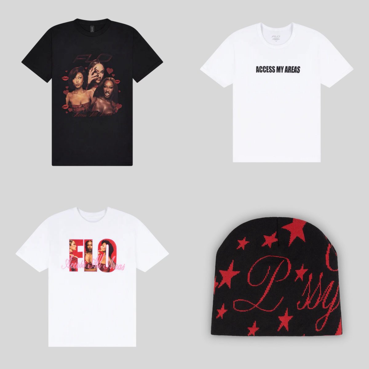 FLOLiveUpdates's tweet image. Merch from the US leg of the Access All Areas Tour are now available to purchase on FLO’s online shop: flo.lnk.to/UStourmerch