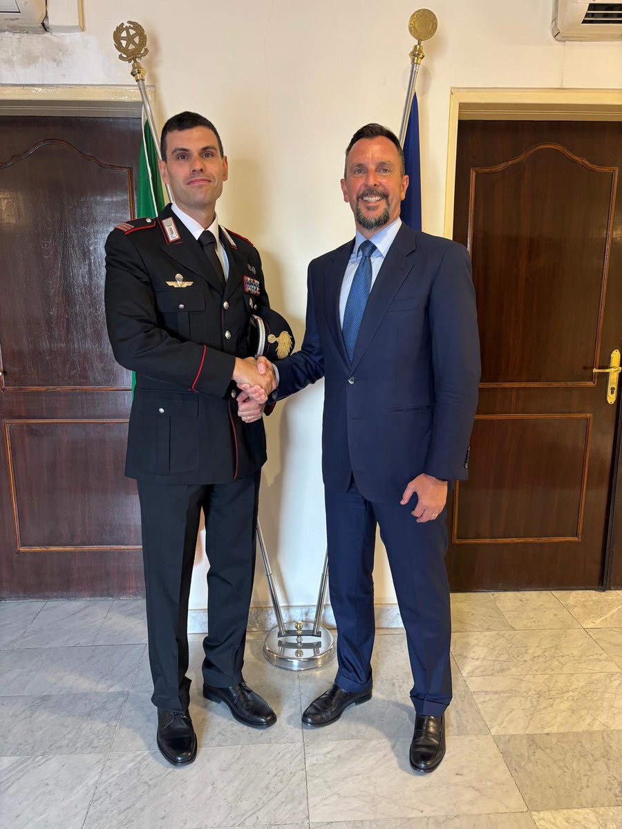 niccolo fontana (@niccoloffontana) on Twitter photo Grazie al Maresciallo CC <a href="/DavideGalliolo/">Davide Galliolo</a> per la straordinaria collaborazione offerta negli ultimi 4 anni a tutta la squadra di <a href="/ItalyinIraq/">Italy in Iraq</a>. Sempre disponibile, propositivo e impeccabile: con il suo servizio ha reso onore alla divisa dell’Arma <a href="/_Carabinieri_/">Arma dei Carabinieri</a> e all’Italia 🇮🇹. Grazie al Maresciallo CC <a href="/DavideGalliolo/">Davide Galliolo</a> per la straordinaria collaborazione offerta negli ultimi 4 anni a tutta la squadra di <a href="/ItalyinIraq/">Italy in Iraq</a>. Sempre disponibile, propositivo e impeccabile: con il suo servizio ha reso onore alla divisa dell’Arma <a href="/_Carabinieri_/">Arma dei Carabinieri</a> e all’Italia 🇮🇹.