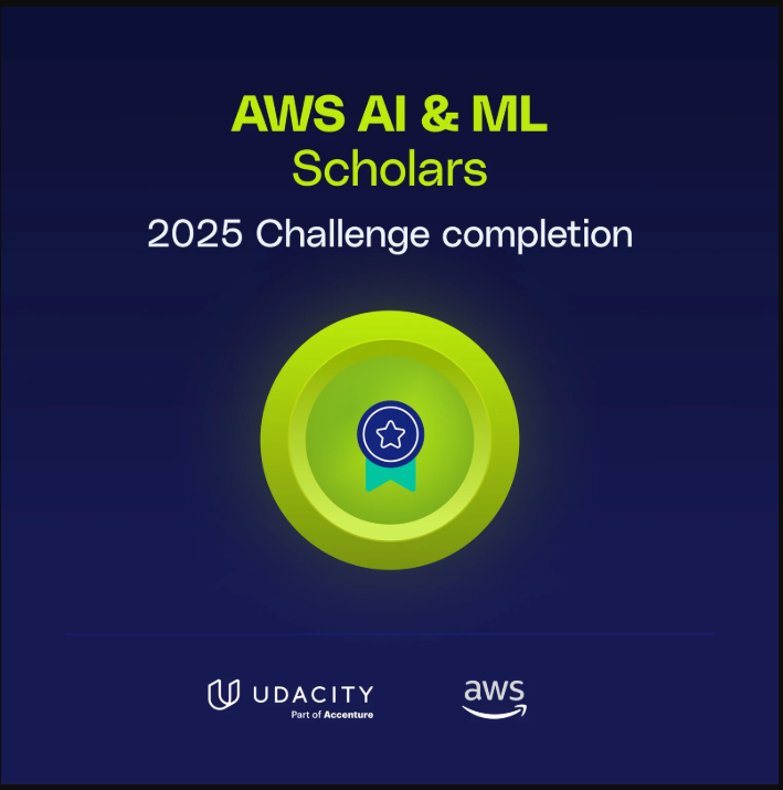 micee_ch's tweet photo. Just Completed AWS AI &amp; ML Scholars! Excited to apply my new skills and knowledge. Let's connect and explore opportunities! #AWS #AWSSCHOLARS #Udacity #AI #ML @udacity @AWS_Edu https://t.co/hnA2LK5vBv
