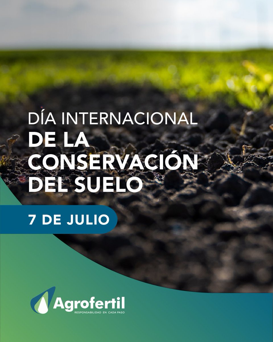 Cuidemos nuestro suelo 🌎

#DiaMundialDeConservacionDeSuelos

Consultanos por análisis &amp; asesoramiento.

Recibimos muestras de todo el país.🇺🇾🇺🇾

Contactanos:
📲4567 7974 / 098 596 930
📧laboratorio@agrofertil.com.uy