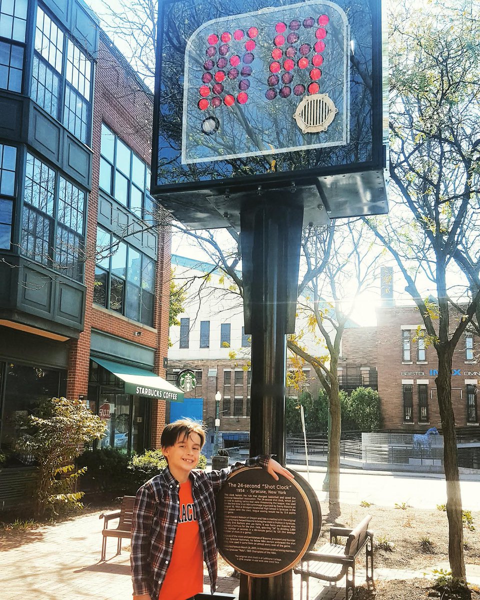 GoodNewsCorrespondent (@goodnewscorres1) on Twitter photo Visiting 24-Second
Shot Clock Monument in Syracuse back in 2017. The plaque carries my great-granduncle <a href="/LeoFerrisNBA/">Leo Ferris</a> name as man who devised 24 second #shotclock formula & helped push rule into the NBA in 1954. The rule that helped save the #NBA. Read📰 story by <a href="/seankirst/">sean kirst</a> Visiting 24-Second
Shot Clock Monument in Syracuse back in 2017. The plaque carries my great-granduncle <a href="/LeoFerrisNBA/">Leo Ferris</a> name as man who devised 24 second #shotclock formula & helped push rule into the NBA in 1954. The rule that helped save the #NBA. Read📰 story by <a href="/seankirst/">sean kirst</a>