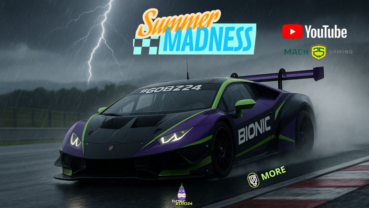 BIONIC Zero 24 (@bioniczero24) on Twitter photo 🏁Race Day🏁
🧑✈️ <a href="/BZ24_MoRe_/">_MoReNOoO_</a>
🚗 Huracán Gr.4
⏰ 20:30
El circuito internacional de Fuji acogerá la segunda prueba de la Summer Madness, vamos con todo a luchar por un buen resultado.
Podéis seguir la prueba en el canal de YouTube:<a href="/Mach25Gaming/">Mach25 Gaming</a>
<a href="/BIONICzero24/">BIONIC Zero 24</a>
#GOBZ24 🏁Race Day🏁
🧑✈️ <a href="/BZ24_MoRe_/">_MoReNOoO_</a>
🚗 Huracán Gr.4
⏰ 20:30
El circuito internacional de Fuji acogerá la segunda prueba de la Summer Madness, vamos con todo a luchar por un buen resultado.
Podéis seguir la prueba en el canal de YouTube:<a href="/Mach25Gaming/">Mach25 Gaming</a>
<a href="/BIONICzero24/">BIONIC Zero 24</a>
#GOBZ24