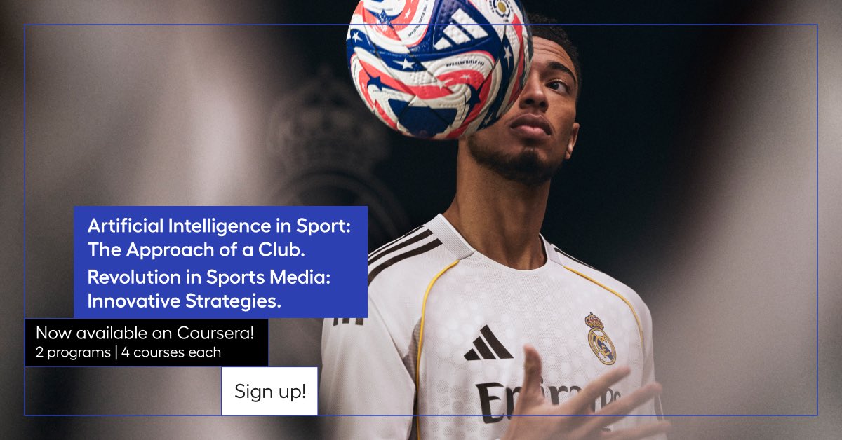 Escuela Universitaria Real Madrid UE (@realmadridue) on Twitter photo 🎓⚽️ @Coursera and <a href="/RealMadridUE/">Escuela Universitaria Real Madrid UE</a> present their first two specializations!
Each includes 4 courses designed by industry leaders, now available in both English and Spanish.
👉 Sign up here: coursera.org/partners/realm…
#TrainYourDreams #RealMadrid 🎓⚽️ @Coursera and <a href="/RealMadridUE/">Escuela Universitaria Real Madrid UE</a> present their first two specializations!
Each includes 4 courses designed by industry leaders, now available in both English and Spanish.
👉 Sign up here: coursera.org/partners/realm…
#TrainYourDreams #RealMadrid