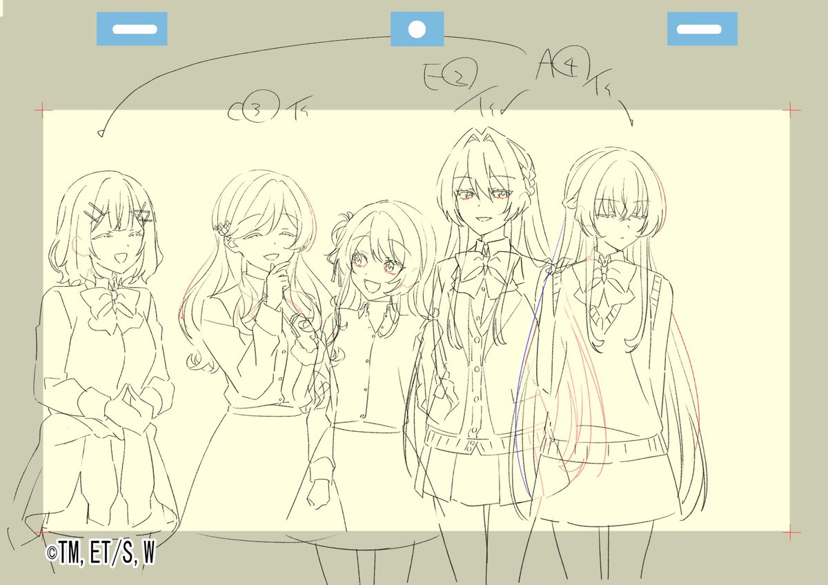 #わたなれアニメ 第1話 作監修正その③
 #わたなれ 
 #WATANARE