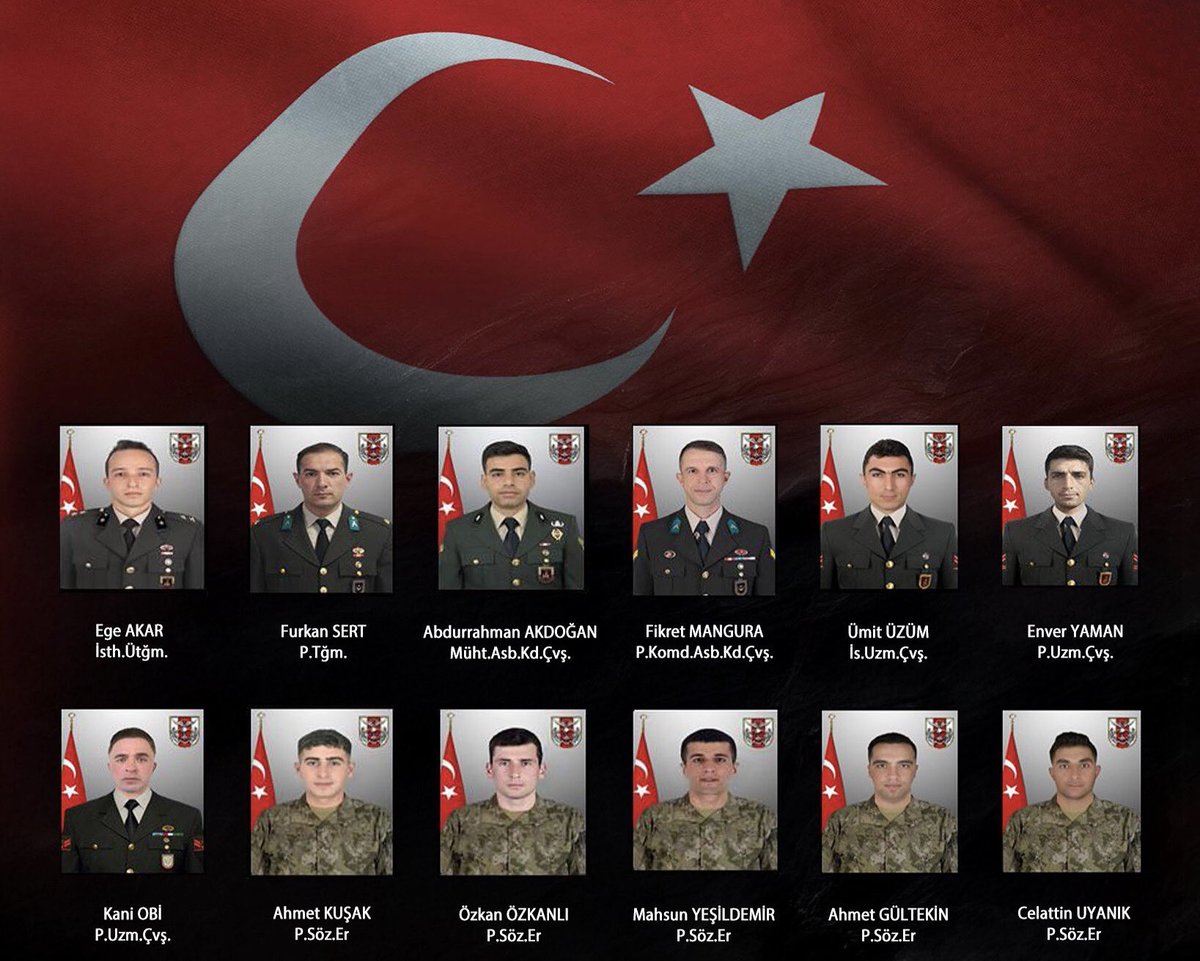 Ey bu vatanın Aziz Şehidleri, ALLAH 'ın Rahmeti sizinle...

Bize hakkınızı helâl edin ...

#sehitlerimiz 
#SehidinVarTurkiye 
#12Sehid