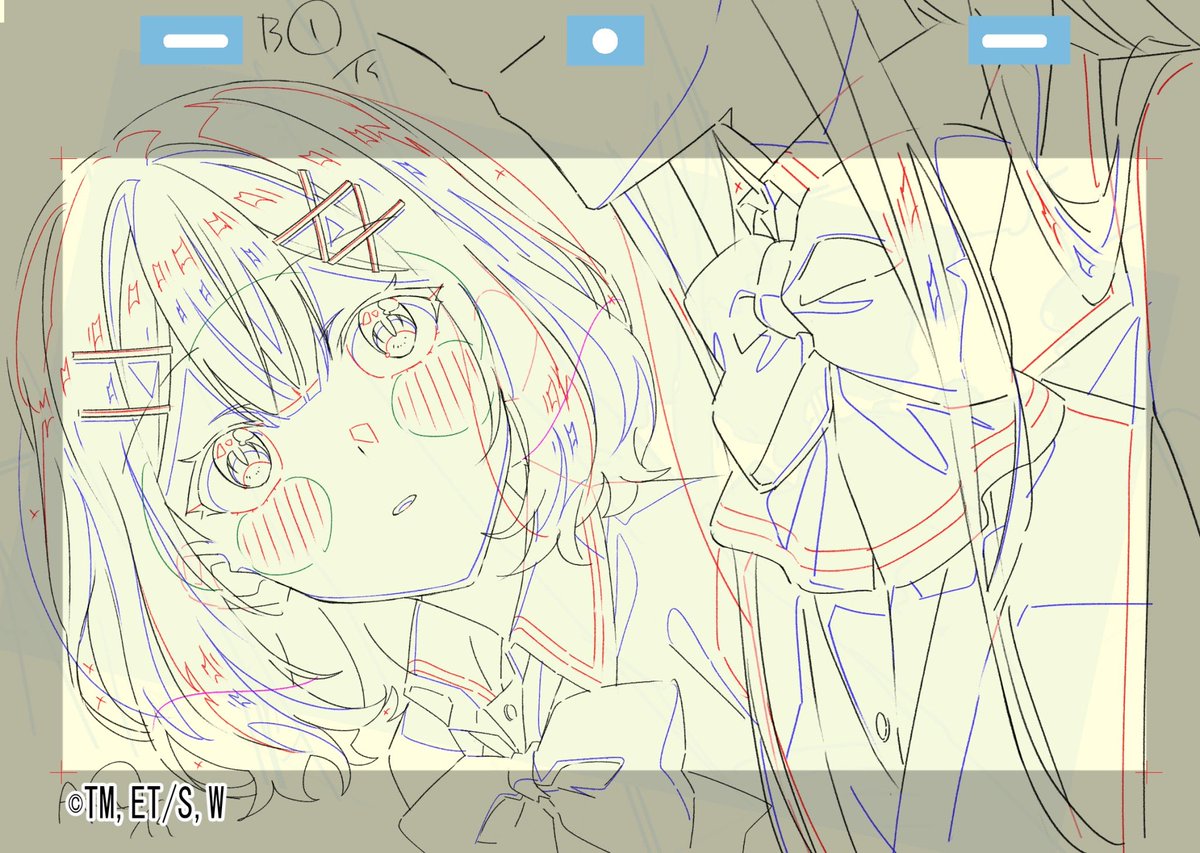 #わたなれアニメ 第1話 作監修正その④
 #わたなれ 
 #WATANARE