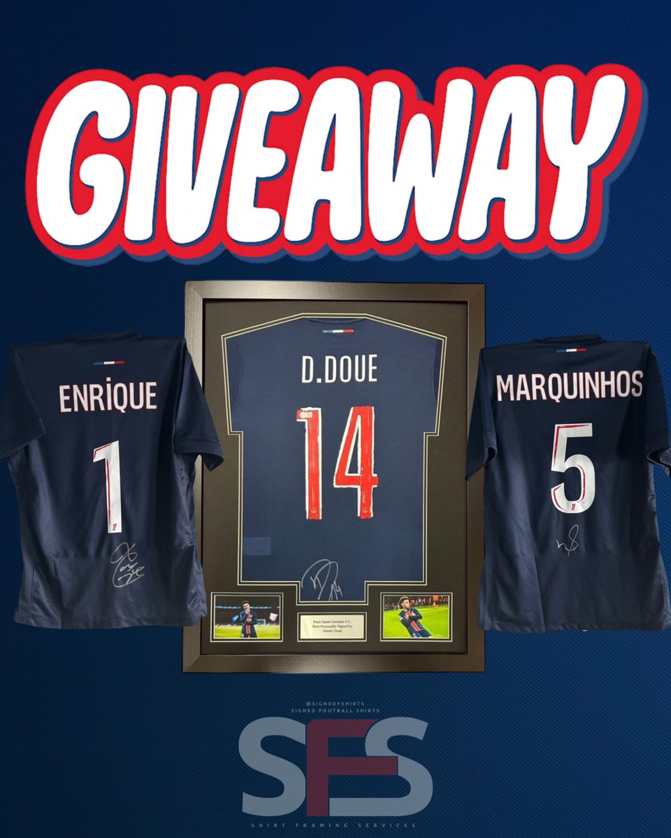 signedfshirts's tweet image. 🎁 Club World Cup Giveaway!

If PSG beat Real Madrid in the semi-final…
We’re giving away £100 store credit to one lucky winner!

To enter:
👥 Tag a mate in the comments
🔁 Repost this post
✅ Follow both @signedfshirts &amp;amp; @SFSMemorabilia

Winner announced after full-time! If…