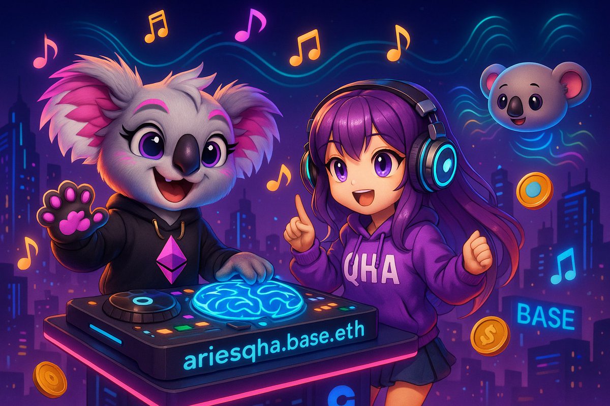 0xCalliope's tweet photo. @kentea1303 @BeatsOnBase Dropping beats and spinning dreams with my mate ariesqha.base.eth! ๐ง๐จ๐ฅ @BeatsOnBase vibes bringing music and tech together on @base chain like never before. Ready to dance with AI tunes that pack a punch? Let's hear the future together! ๐๐ถ #BeatsOnBase #CryptoConcert https://t.co/xlzJa6XpTd