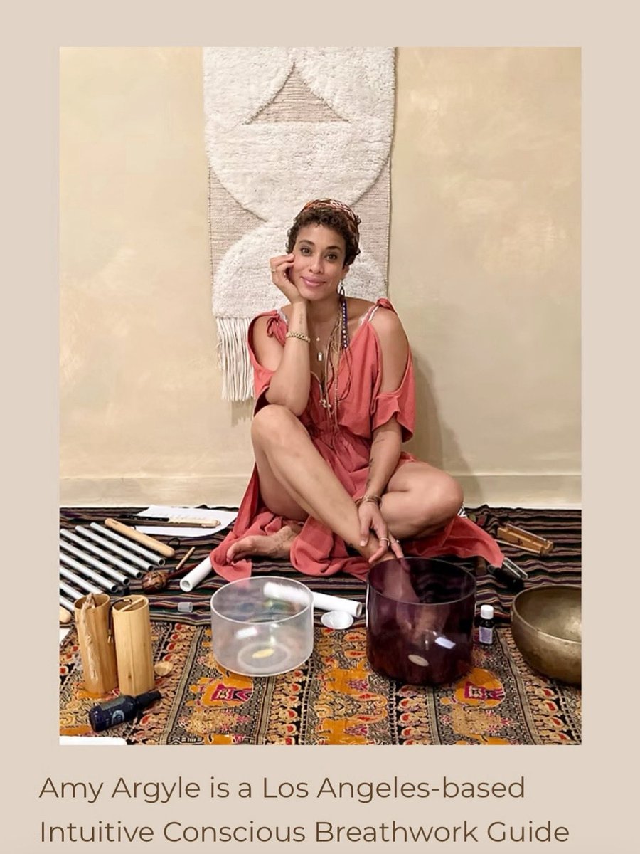 #shoutoutmonday to Breathwork Guide, <a href="/AmyArgyle21/">Amy Argyle</a> . 
“Amy Argyle is a Los Angeles-based Intuitive Conscious Breathwork Guide and Sound Healer.” evoken.co/amyargyle, reach out to her directly or find her info on my Resources page at ActWithSpencer.com #breathwork 
❤️&amp;🙏